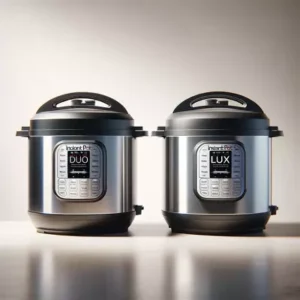 6 Quart Instant Pot Duo vs Lux comparison, showcasing sleek design and modern features for an informed kitchen appliance choice.
