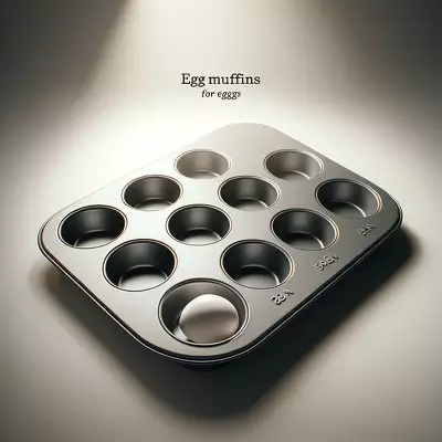 Sleek non-stick muffin pan designed for perfect egg muffins, highlighting its ease of use and cleaning.